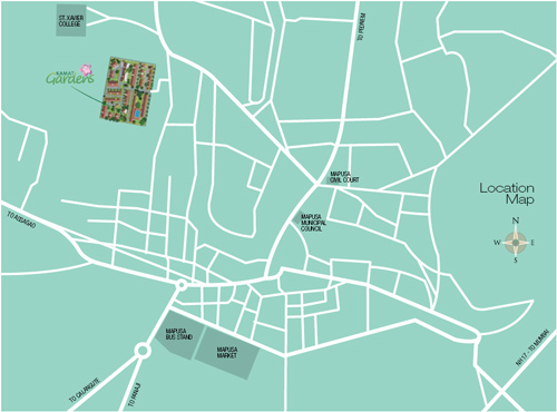 location map kamat garden
