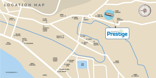 location map kamat prestige